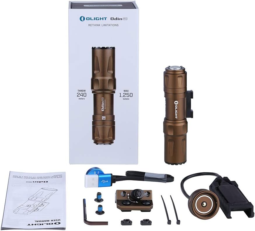 OLIGHT Odin Mini Ultra Compact 1250 Lumens Mlok Tactical Flashlight