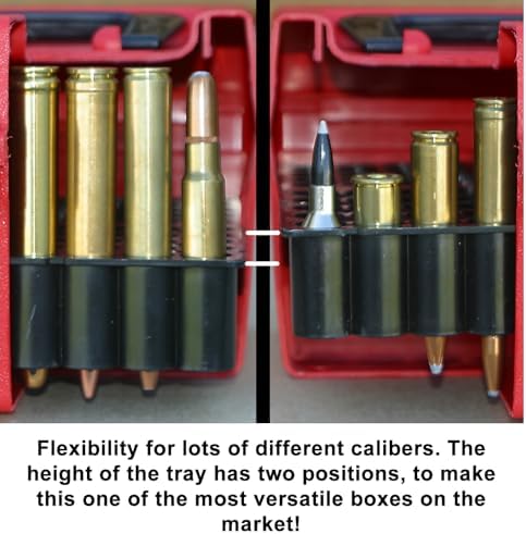 R-100-MAG - Deluxe Ammo Box 100 Round Handle WSM WSSM Ultra Mag, Green, 7.73 x 8 x 4.47"