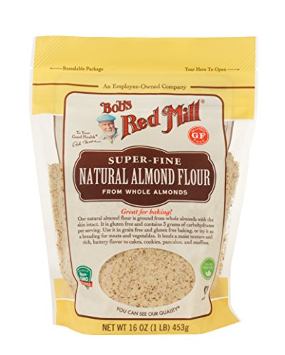 Bob's Red Mill Natural Almond Flour, 16oz (Pack of 4) - Non GMO, Vegan, Paleo Friendly, Keto Friendly, Kosher