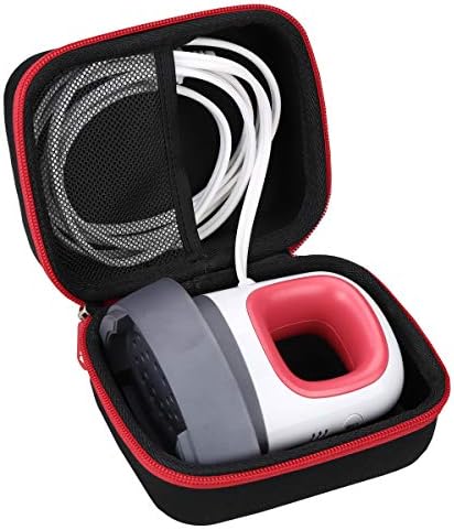 Aproca Case Compatible with Cricut EasyPress Mini Heat Press, Storage Portable Bag for Machine and Accessories -Black with Red Zipper (Case Only)