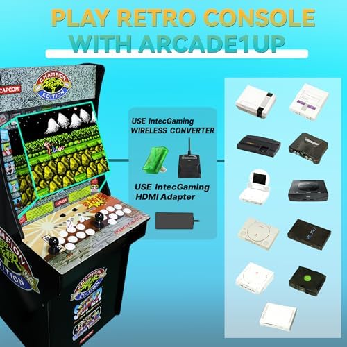 Switch Fighting Stick for Arcade1Up Cabinet, Play Your Switch Arcade Stick on The Cabinet, Modded Switch Joysticks Specially Designed for Arcade1Up
