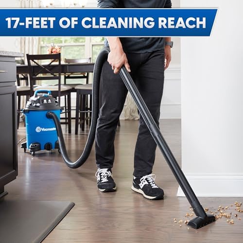 Vacmaster VOC809PF 8-Gal 4 Peak HP Utility Wet/Dry Vacuum Blue