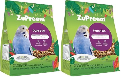 ZuPreem Sensible Seed Parakeet & Budgie Food, Variety Mixer, Small, 2 lb | Bird Food Mixer, Parrot & Parakeet Food, Budgie, Treats, Pellet Mix, Pumpkin Seeds, Safflower, Variety, Made in USA
