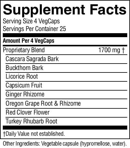 Nature's Sunshine Lower Bowel Stimulator - Helps Relieve Constipation - Cleanse & Detox Your Colon with Natural Herbal Ingredients - 25 Servings - 100 Vegitabs