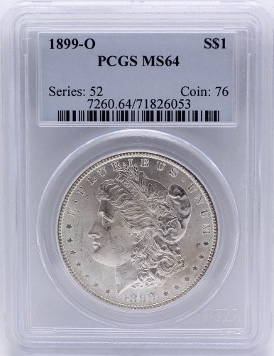 1899-O Morgan Silver Dollar PCGS Graded MS64