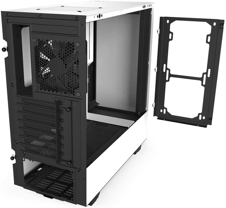 NZXT H510 - Compact ATX Mid-Tower PC Gaming Case - Front I/O USB Type-C Port - Tempered Glass Side Panel - Cable Management System - Water-Cooling