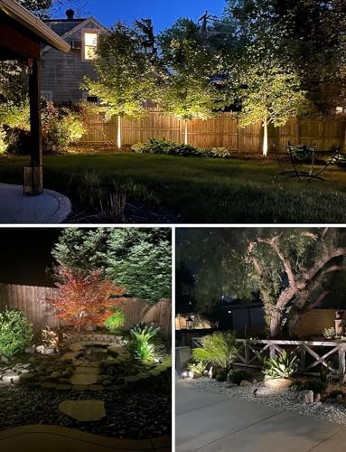 SUNVIE Low Voltage LED Landscape Lights with Spike Stand & Connector 12Pack