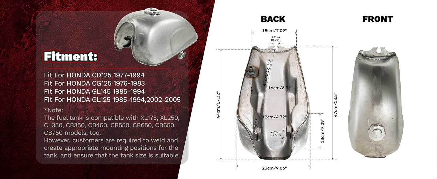 Motorcycle Gas Fuel Tank