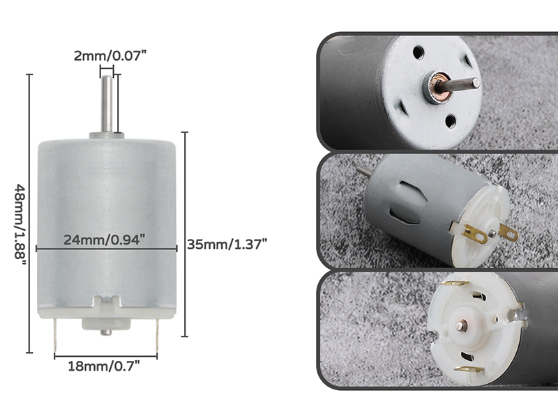 Dc Motor 3V-12V 280 Micro Motor 42 x 24 mm for RC Boat Model Toys Diy