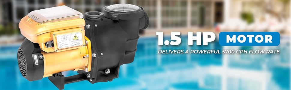 XtremepowerUS 75019 ECO High Flo Timer Control Panel Digital 230V Variable Speed Swimming Pool Pump