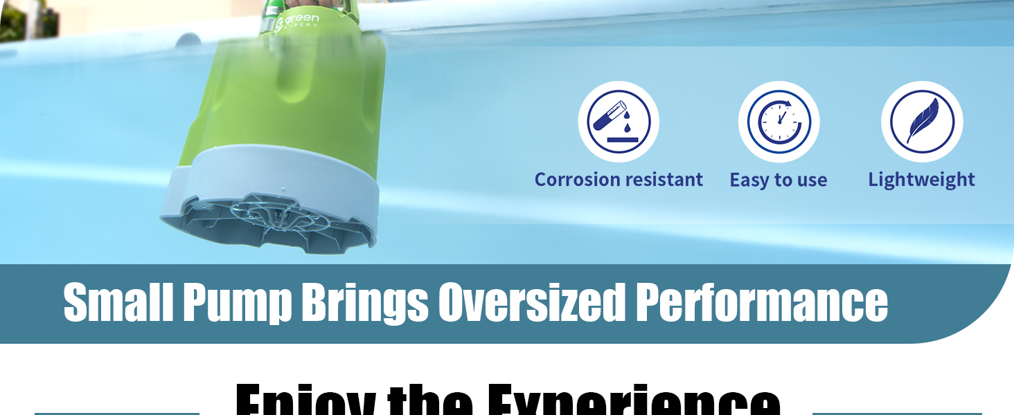 High performance motor provides 1/4HP, ensuring efficient power conversion with reduced consumption