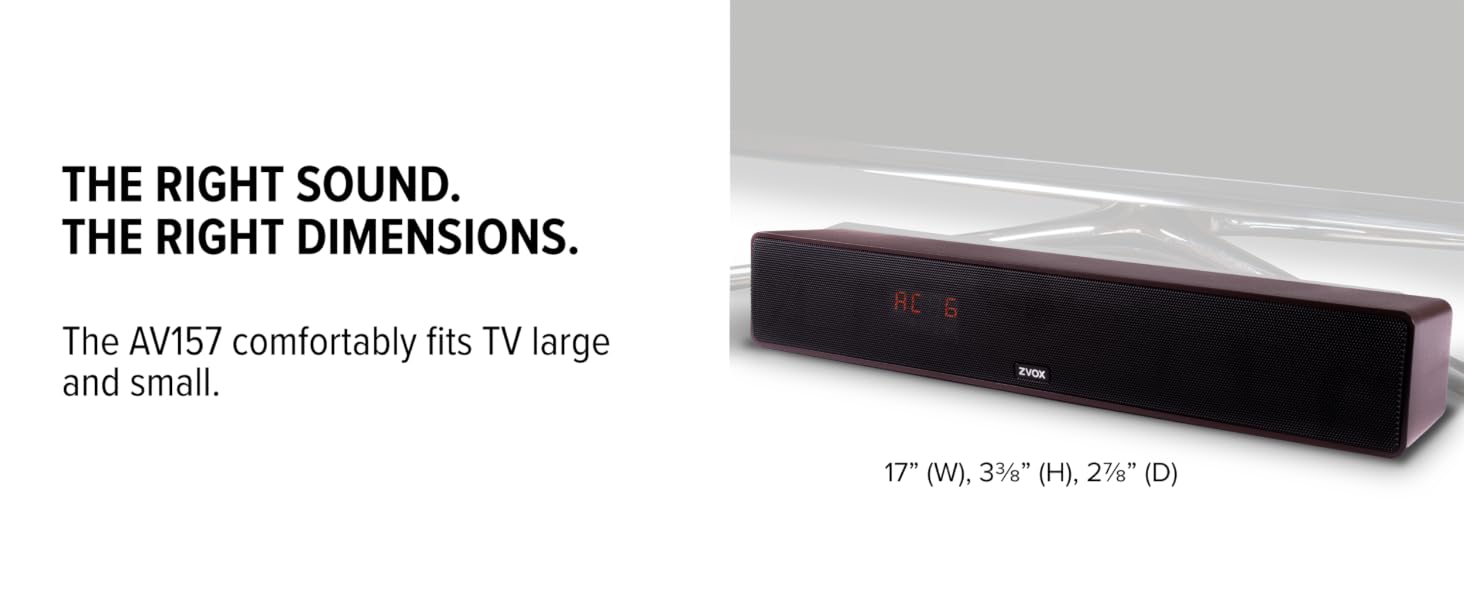 AV157 Dialogue Clarifying TV Soundbar