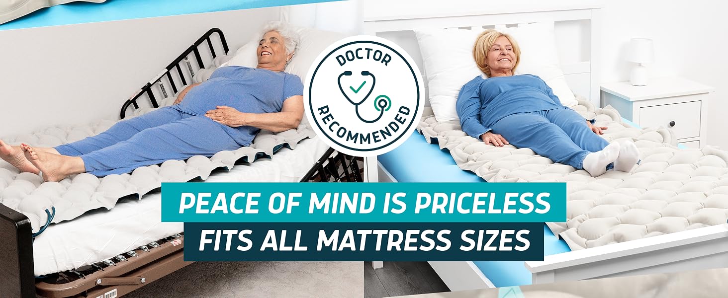 air mattress for hospital bed at home, pressure pads to prevent bed sores, alternating air pressure