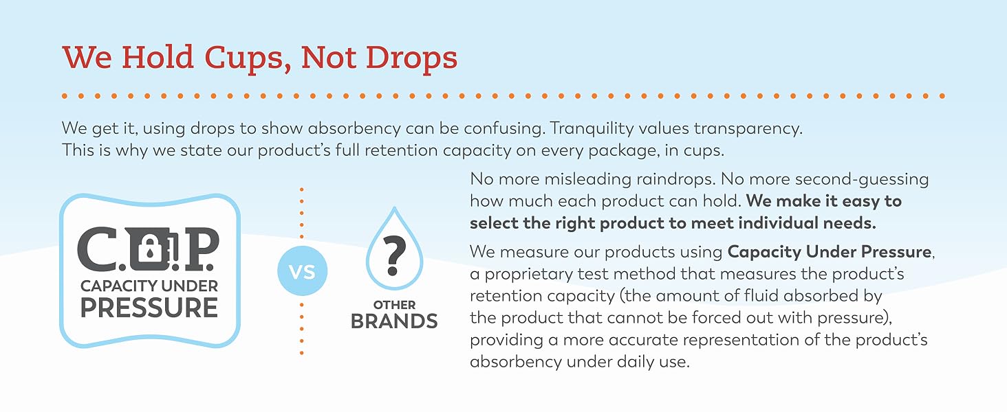We hold cups not drops