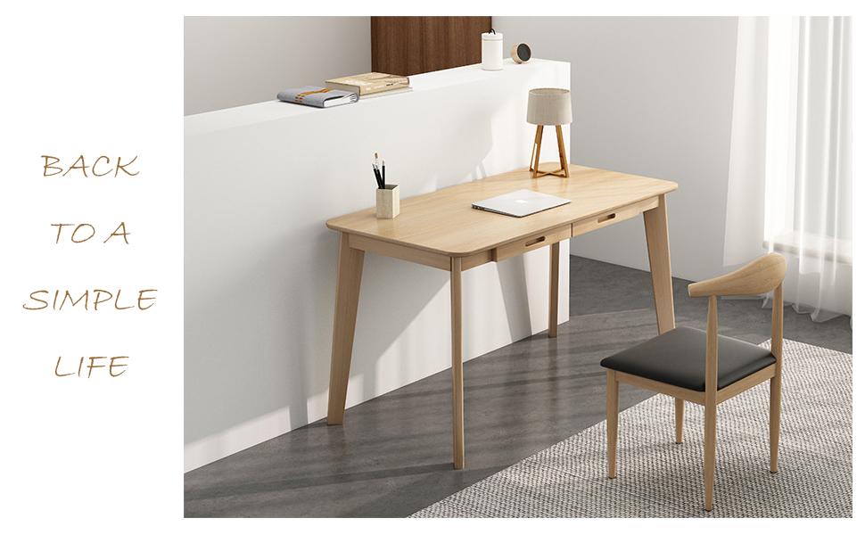 solid wood writing desks