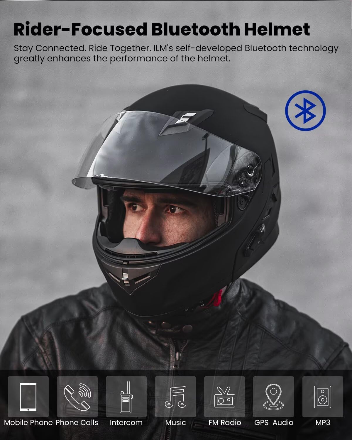 ILM Bluetooth Integrated Modular Motorcycle Helmet 953/953Pro/953Max