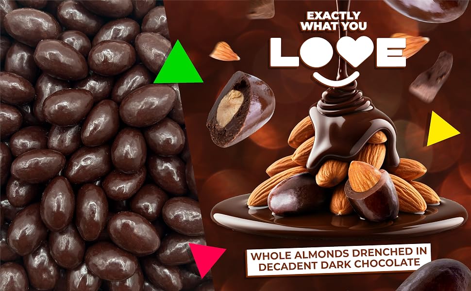 whole almonds in dark chocolate candy crunchy chocolate covered nuts for dessert topping