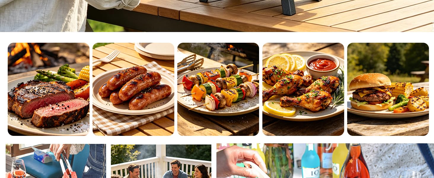 this perfect size suitable for different foods to cook easy to control and adjustable temperature
