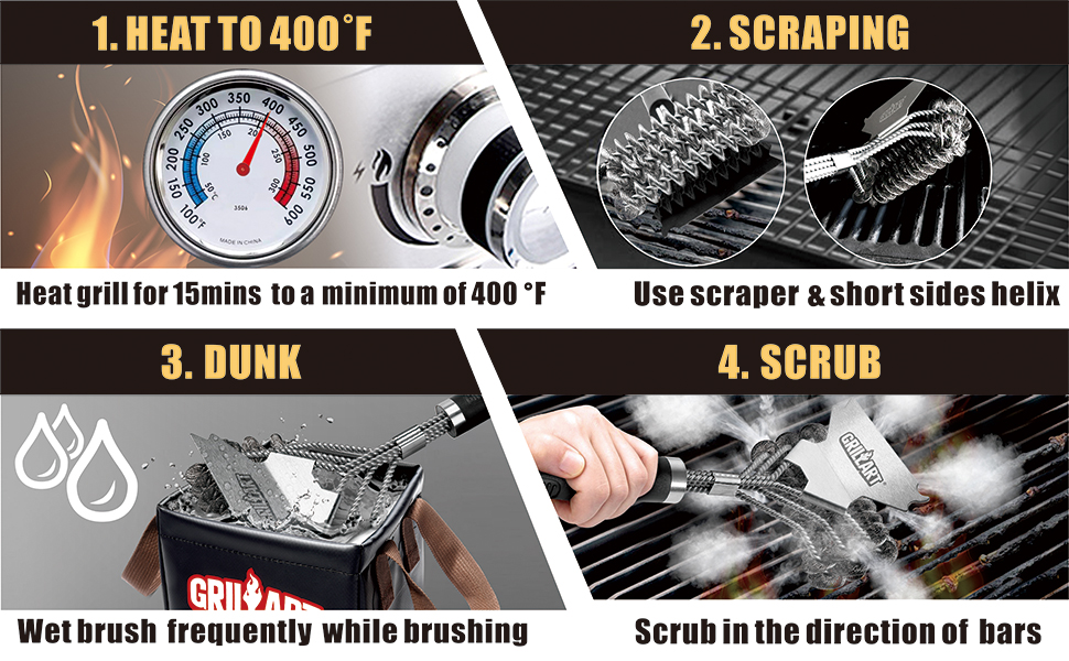 grill brush bristle free