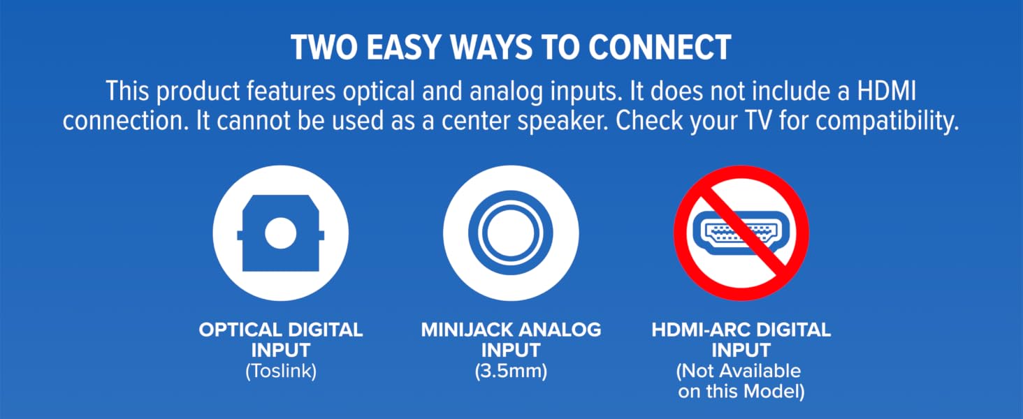 AV157 Dialogue Clarifying TV Soundbar connect