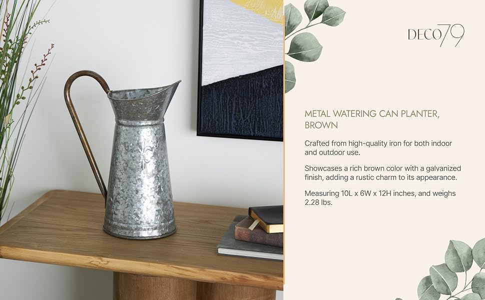 Deco 79 Farmhouse Brown Planter
