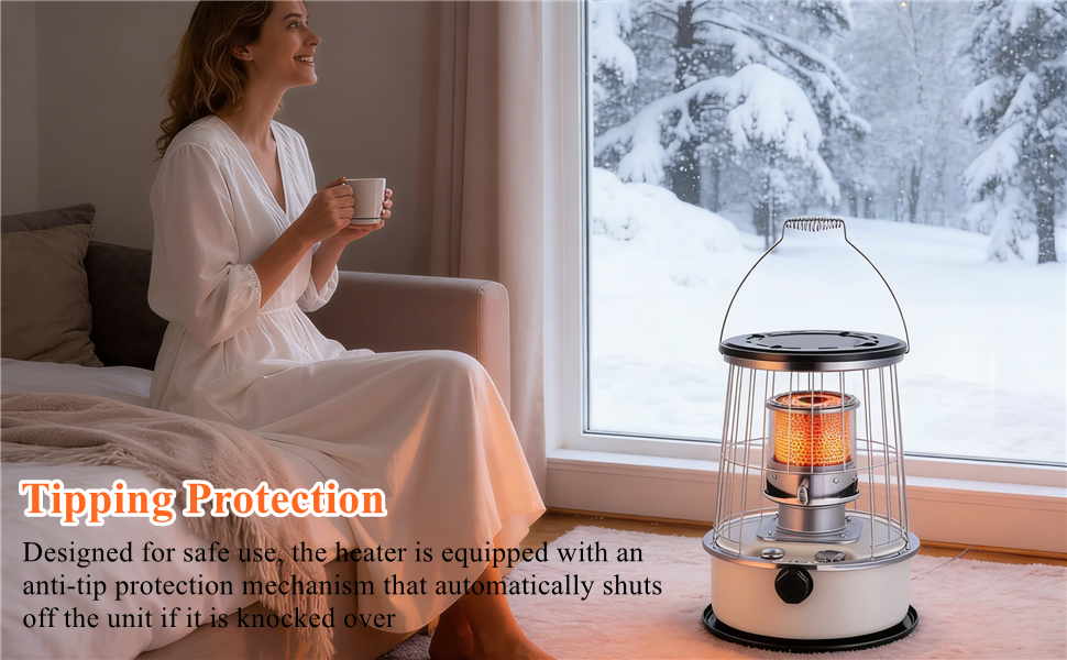 Indoor Kerosene Heater, 12000BTU Portable Kerosene Heater