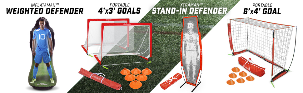 Gosports soccer practice training coach futbol camp mls league backyard soccer balls goal pack pump