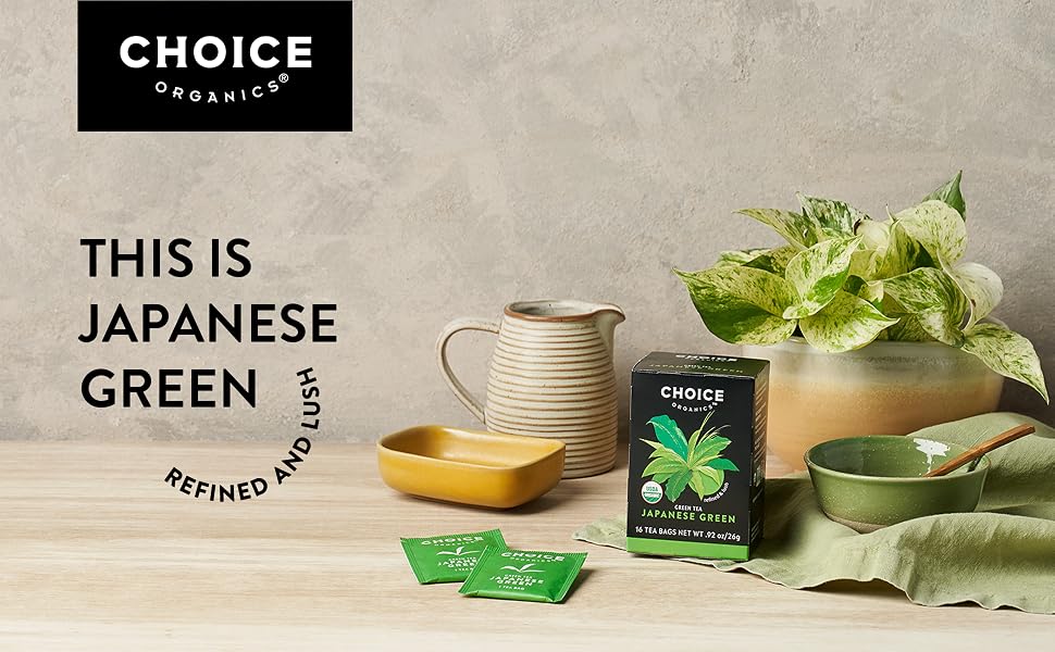 choice organics japanese green tea organic fair trade ethical tea te organico