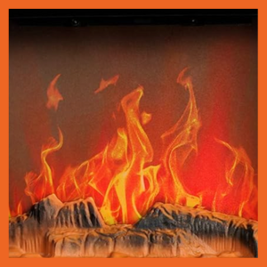 comfort zone fireplace space heater offers a realistic flame ambiance