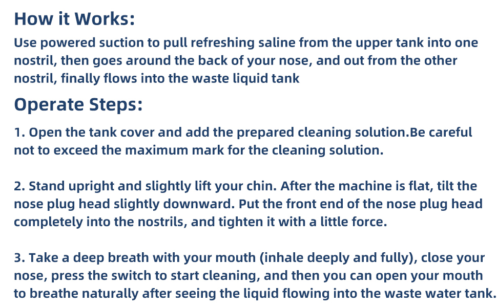 Reusable Battery Operated Nose Wash Cleaner