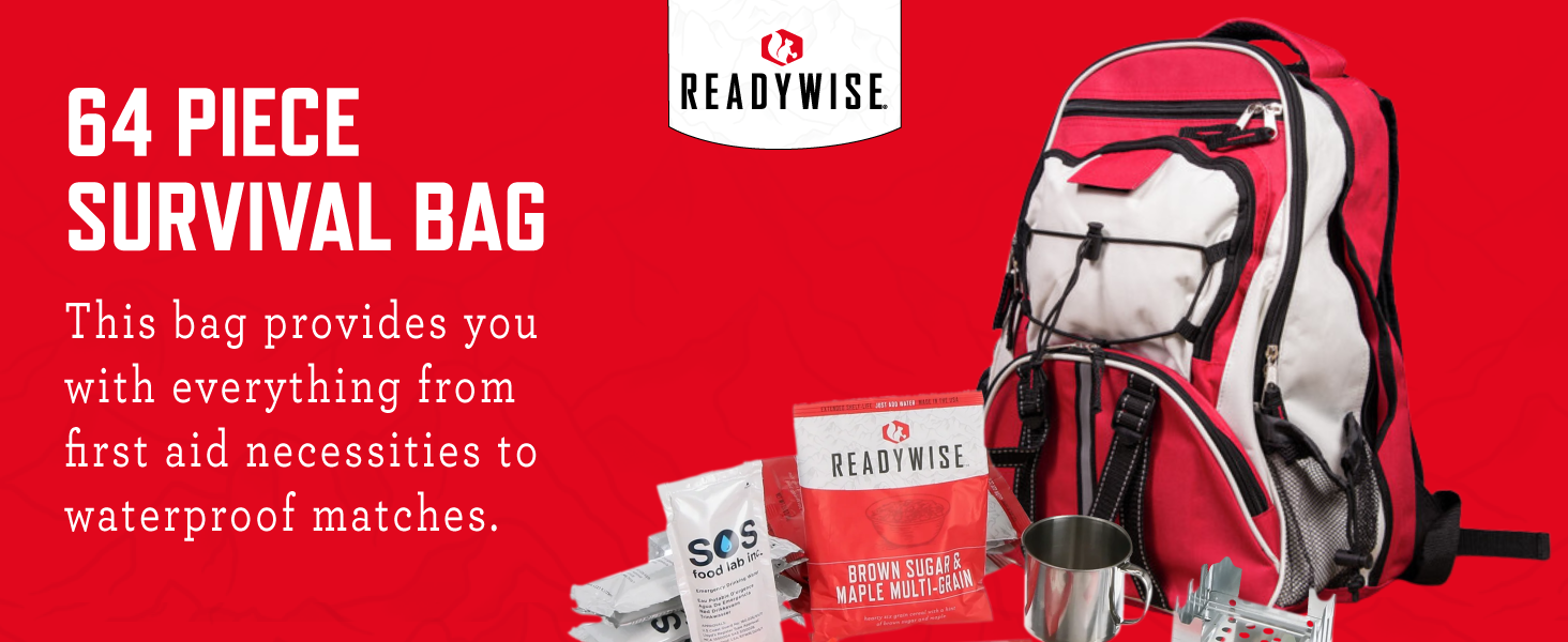 64 piece survival bag