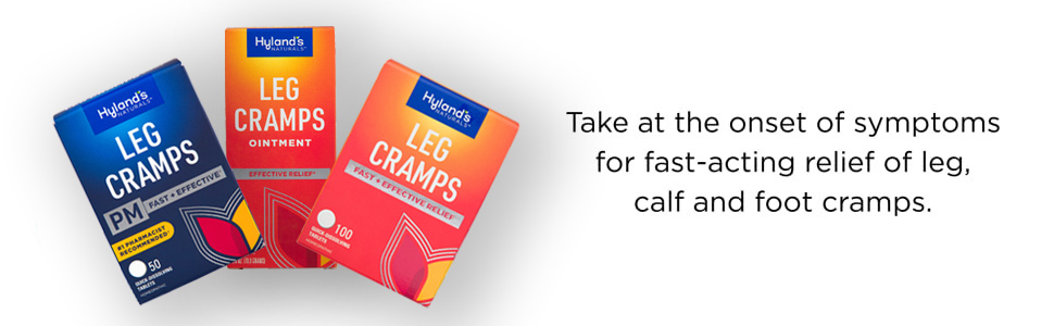 Take at the onset of symptoms for fast-acting relief of leg, calf and foot cramps.