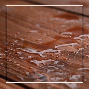 water droplets on top of wood floors