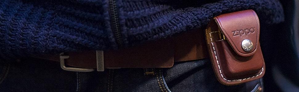zippo pouches, pouch, pouches, leather pouch, zippo leather pouch, lighter pouch