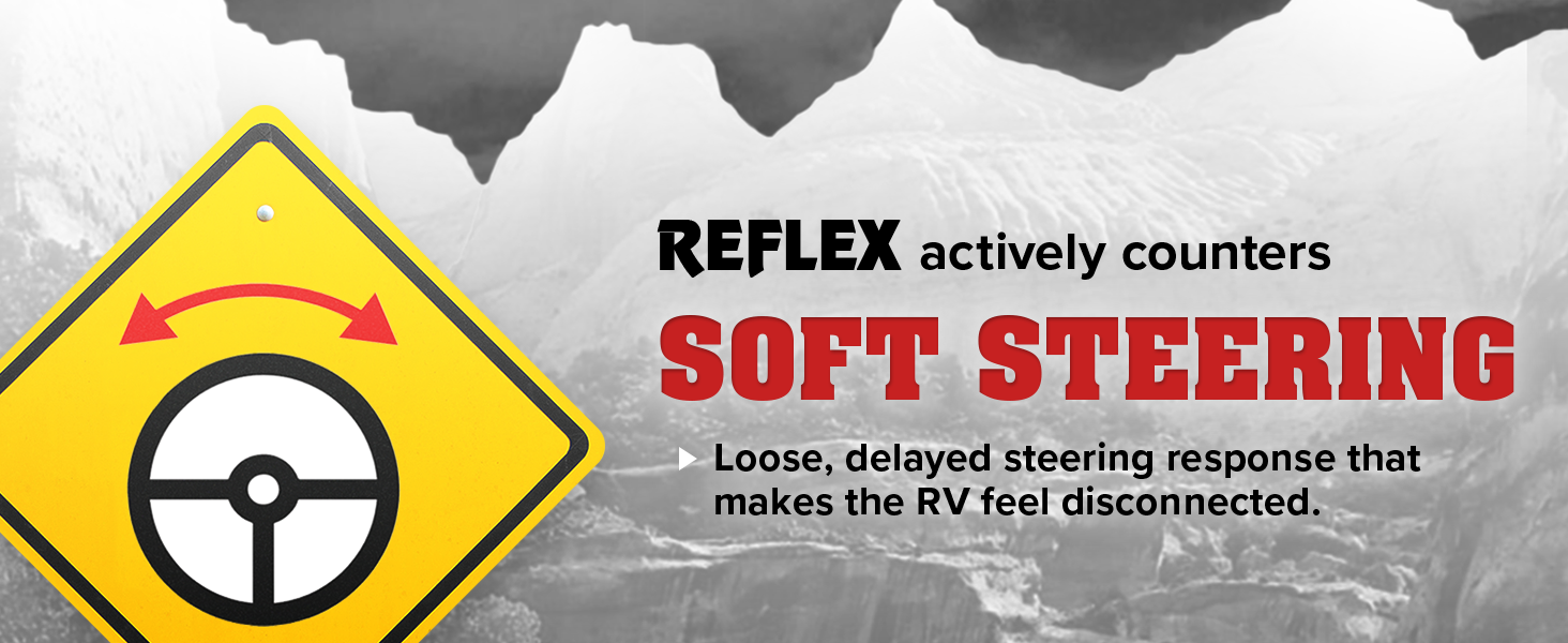 Reflex actively counters soft steering