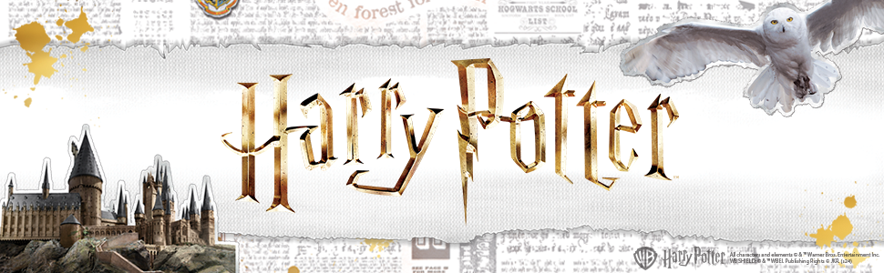 Harry Potter Logo with Hedwig and Hogwarts Castle