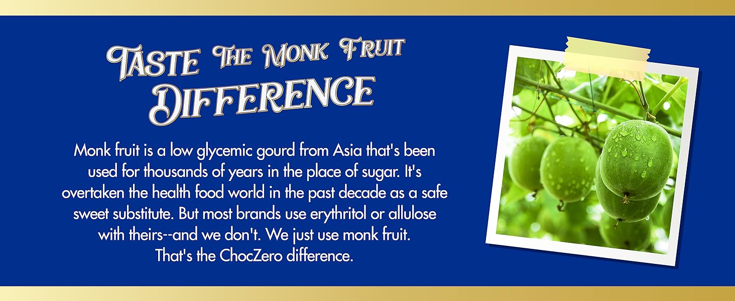 ChocZero - Taste the Monk Fruit Difference
