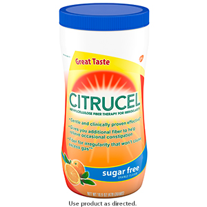 Citrucel fiber for irregularity gas relief