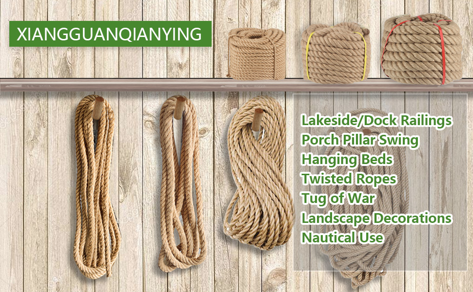 twisted manila rope,jute rope,hemp rope,twisted nautical rope for crafts,thick hemp jute twine