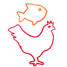 made with fish and chicken land and see tasty