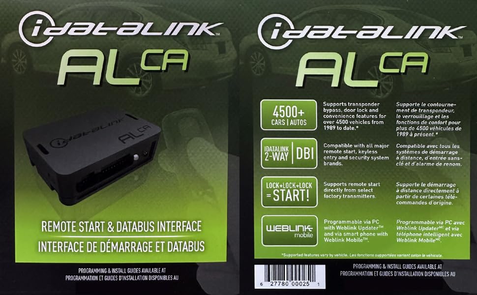 idatalink ALCA Remote start and databus Interface
