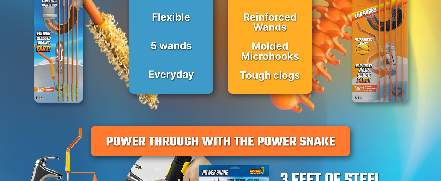 Power through with the power snake.