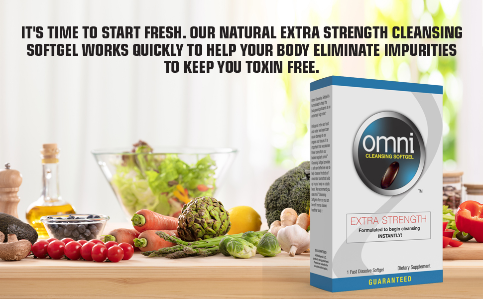 It's time to start fresh. Our natural extra strength cleansing softgel works quickly