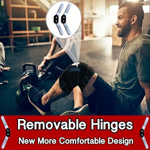 removable hinges side patella stabilizers knee brace hinged crossfit weightlifting support