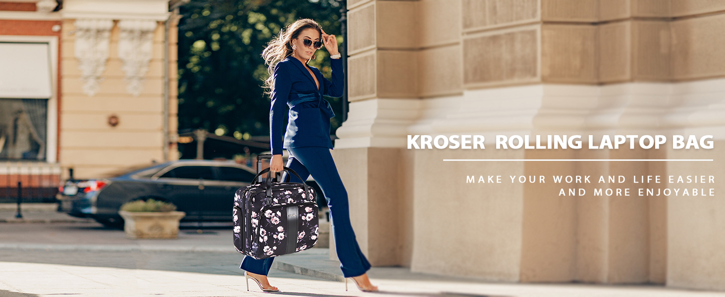 kroser rolling laptop bag