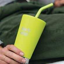 splash resistant straw lid on klean kanteen tumbler