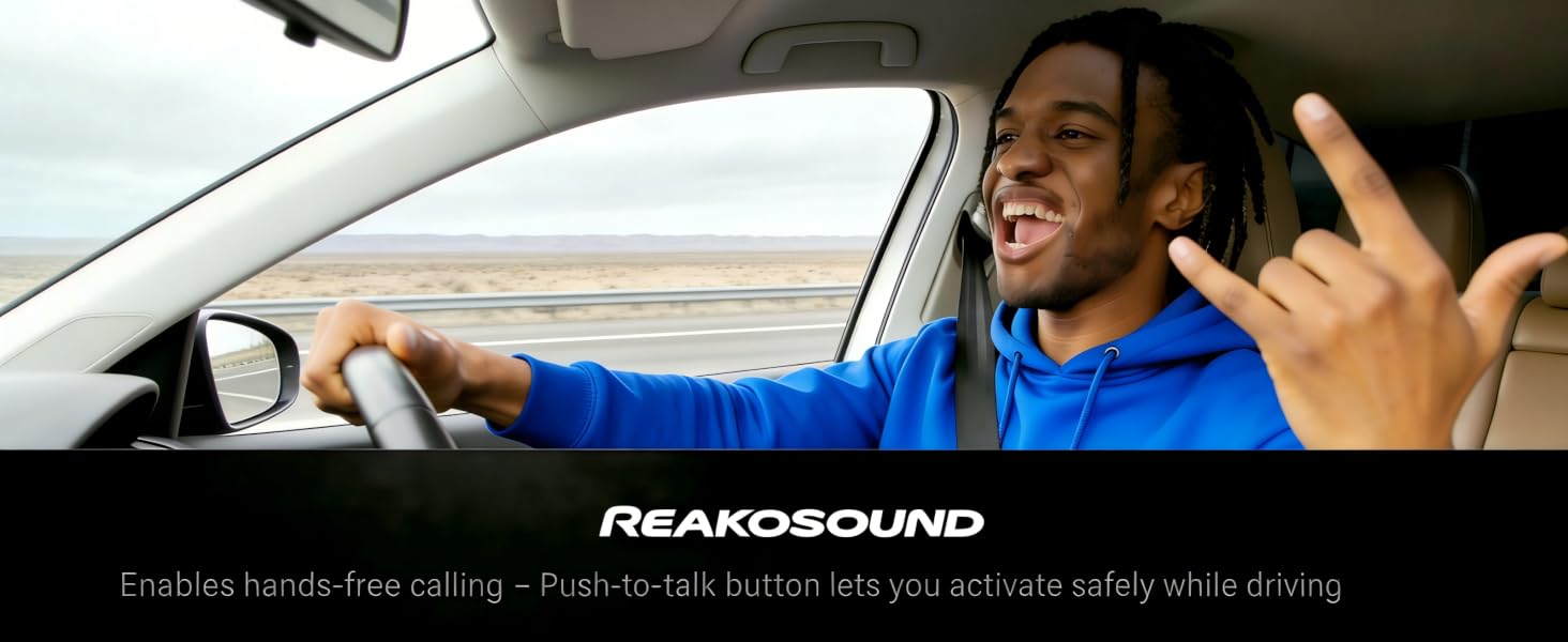 Car Audio with Push to Talk Button for Handsfree Callin