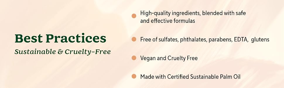 sustainable and cruelty free
