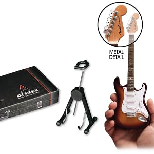 axe heaven, axe heaven guitars, mini guitars, axe heave mini guitars, sunburst fender, stratocaster