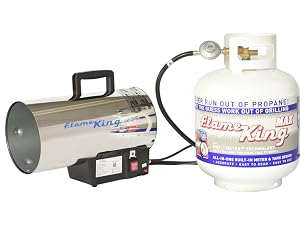 Flame King 60,000 BTU Portable Propane Forced Air Heater YSN-AD018